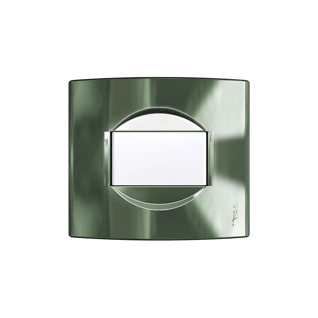 Tapa NBO 5x5 cm. 1 Modulo Cromo Jeluz
