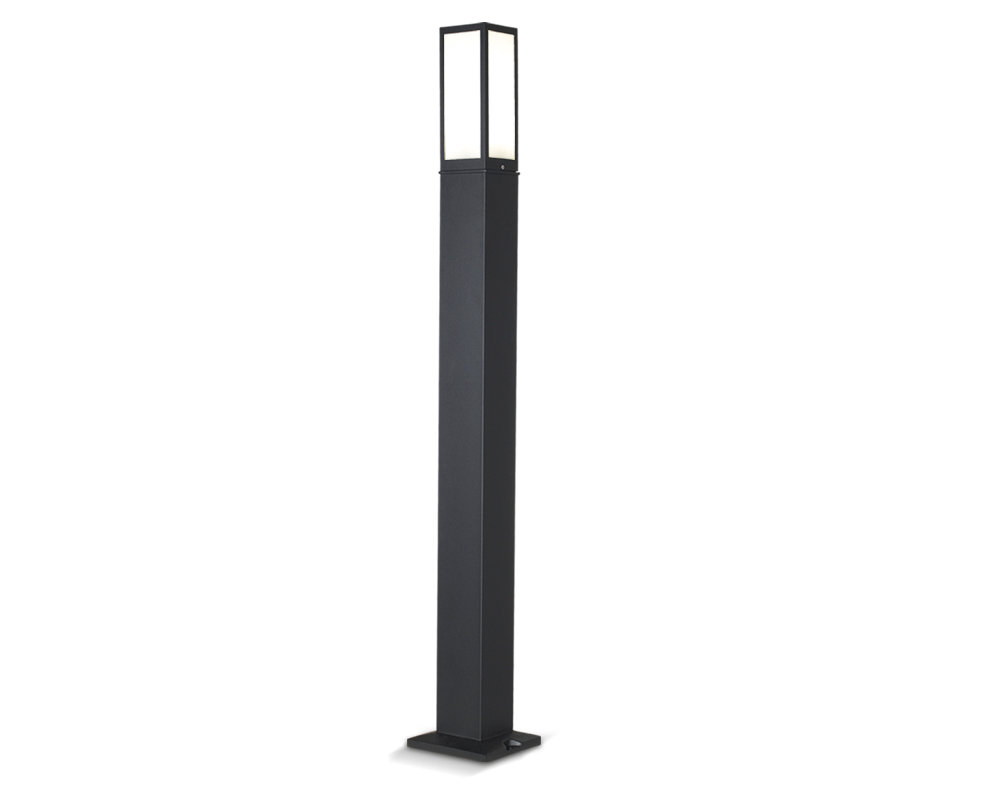 Farola cuadrado c/jaula alt.2mts 10x10cm aluminio 2420/2000 FW