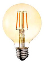 Filamento Tipo Globo 8w E27 Tamaño G95 Interelec