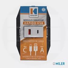 [ks40493] Toma USB A+C 30W  Civil Blanco Kalop
