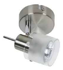[c960/1-22] aplique 1 luz linea vistra con tulipa de vidrio gu-10 candil