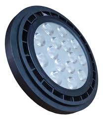 LAMPARAS LED TIPO AR111 12 W GU10 NEGRA INTERELEC